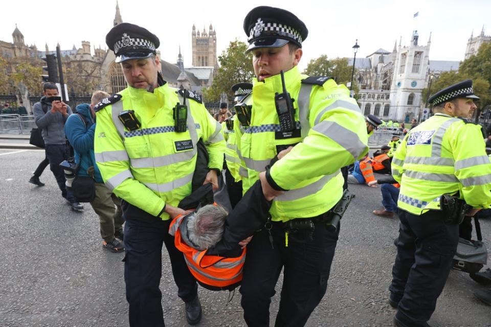 Police are to be handed stronger powers to prevent disruptive protest as part of the amendments due before Parliament (James Manning/PA) (PA Wire)