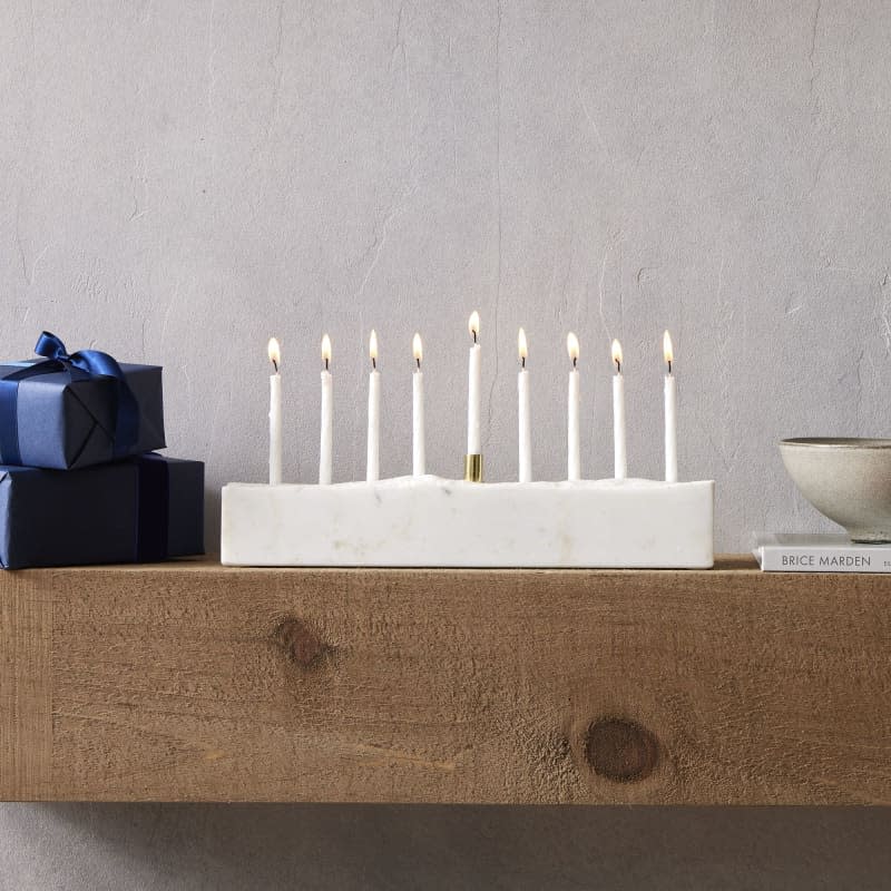 Marble & Brass Menorah