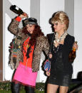 <p>Alba and her best friend, Kelly Sawyer, had a lot of fun getting into character as <i>Absolutely Fabulous</i>‘s boozy Brits Patsy and Edina. (Photo: AKM-GSI) </p>