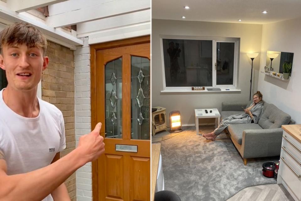 Josh Jones, 21 found the housing market in his area to be too expensive — so he talked his parents into letting him convert their garage into a 1 BR apartment.