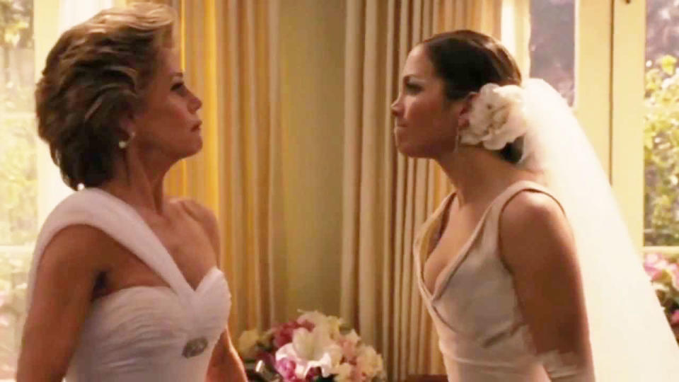 monster in law scene mother wearing wedding dress