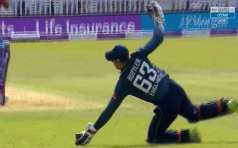 Buttler great catch - Credit: Sky