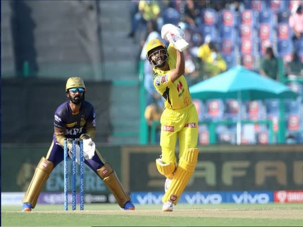 CSK opening batsman Ruturaj Gaikwad in action. (Photo/ iplt20.com)