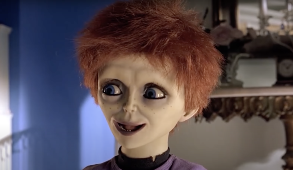 Chucky and Tiffany&#39;s genderfluid offspring Glen/Glenda in Seed of Chucky (Photo: Rogue Pictures/YouTube) 