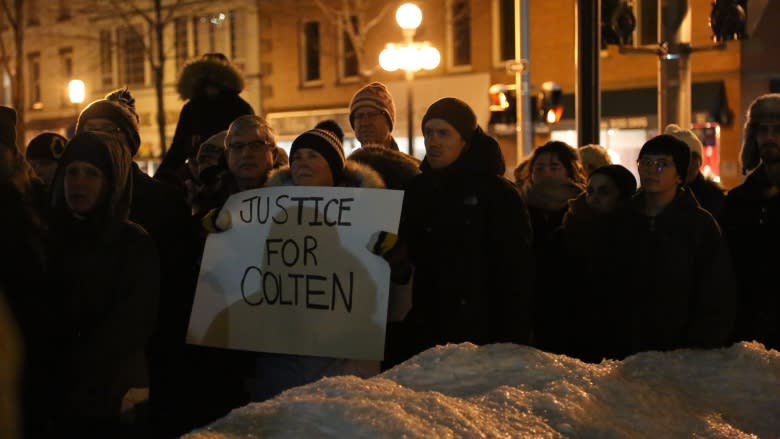 Protesters decry 'racism, plain and simple' in Colten Boushie case