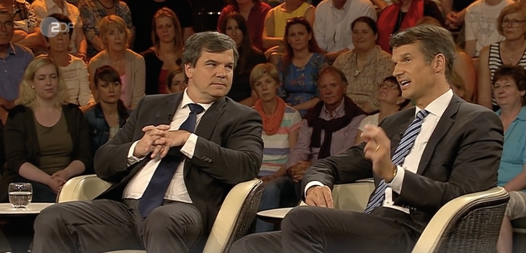 Ralph Freund, Trump-Unterstützer bei Markus Lanz. (Foto: Screenshot/ZDF)