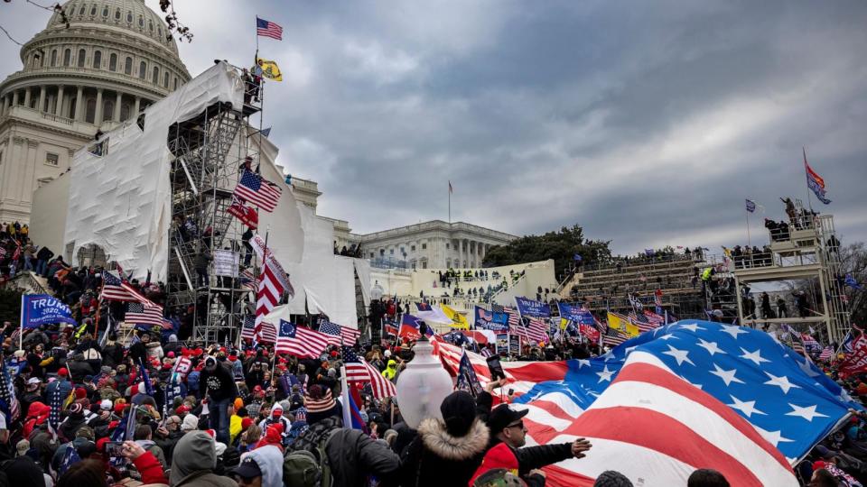 PHOTO: Trump supporters clash with police and security forces as people try to storm the US Capitol on Jan. 6, 2021 in Washington, DC. (Brent Stirton/Getty Images, FILE)