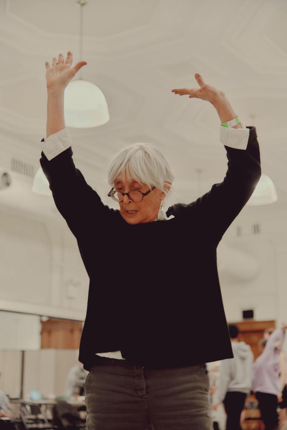 Choreographer Twyla Tharp during a 2021 rehearsal at City Center in New York. The Sarasota Ballet will perform her 1986 work “In the Upper Room.”