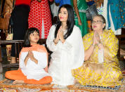 Aishwarya Rai Bachchan at Durga Puja