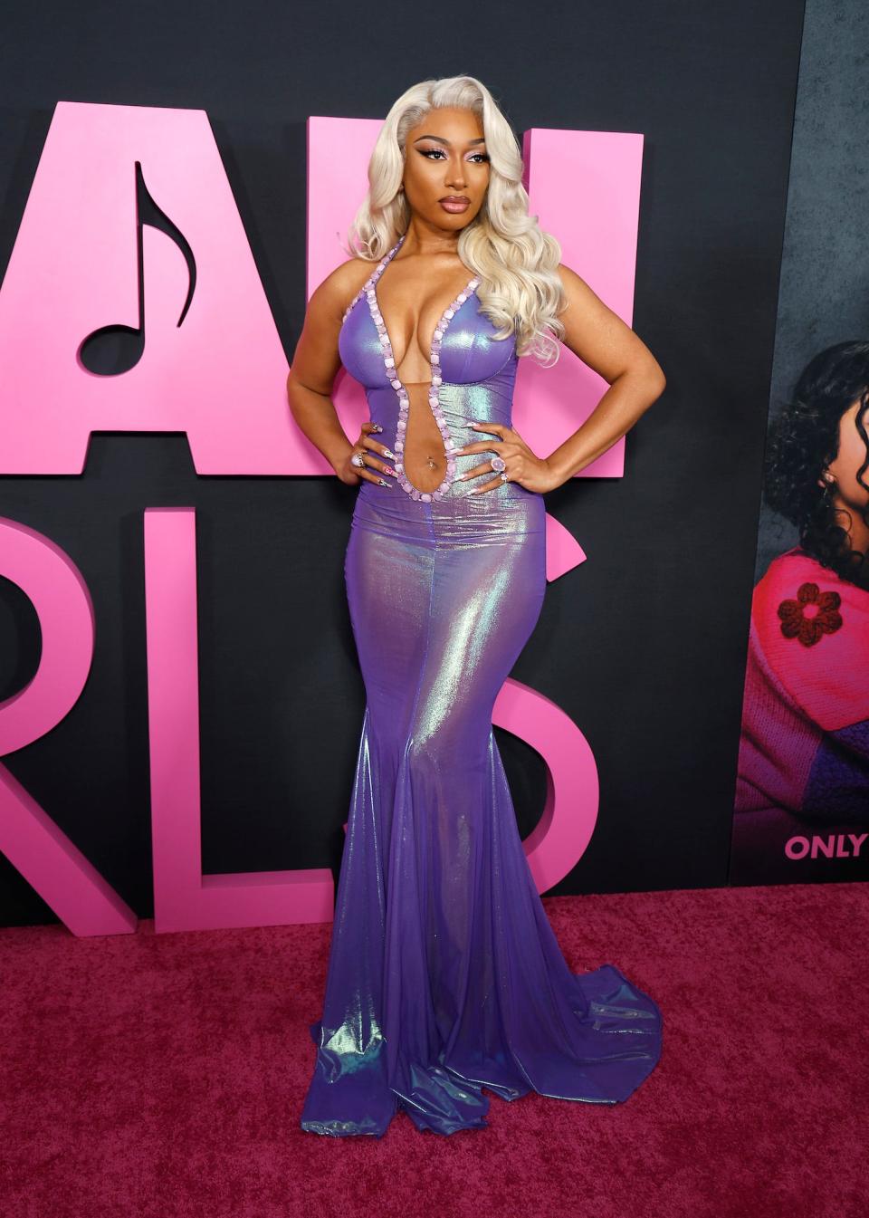 Megan Thee Stallion attends the "Mean Girls" premiere.