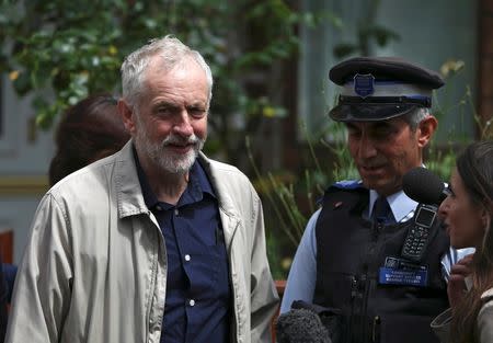 Britain's opposition Labour Party leader Jeremy Corbyn leaves his home in London, Britain June 26, 2016. REUTERS/Neil Hall