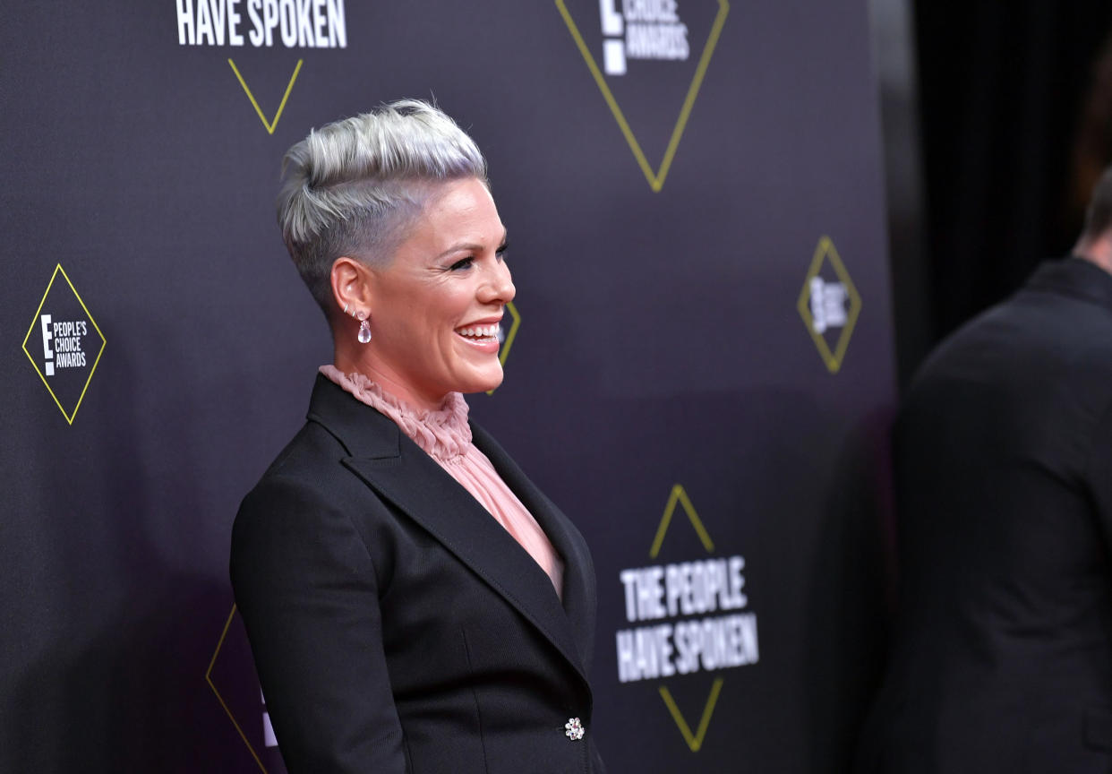 Pink says she recovered from the coronavirus and is donating $1 million toward relief. (Photo: Amy Sussman/E! Entertainment/NBCU Photo Bank)