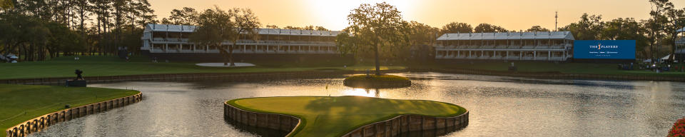 The island green 17th hole at TPC Sawgrass