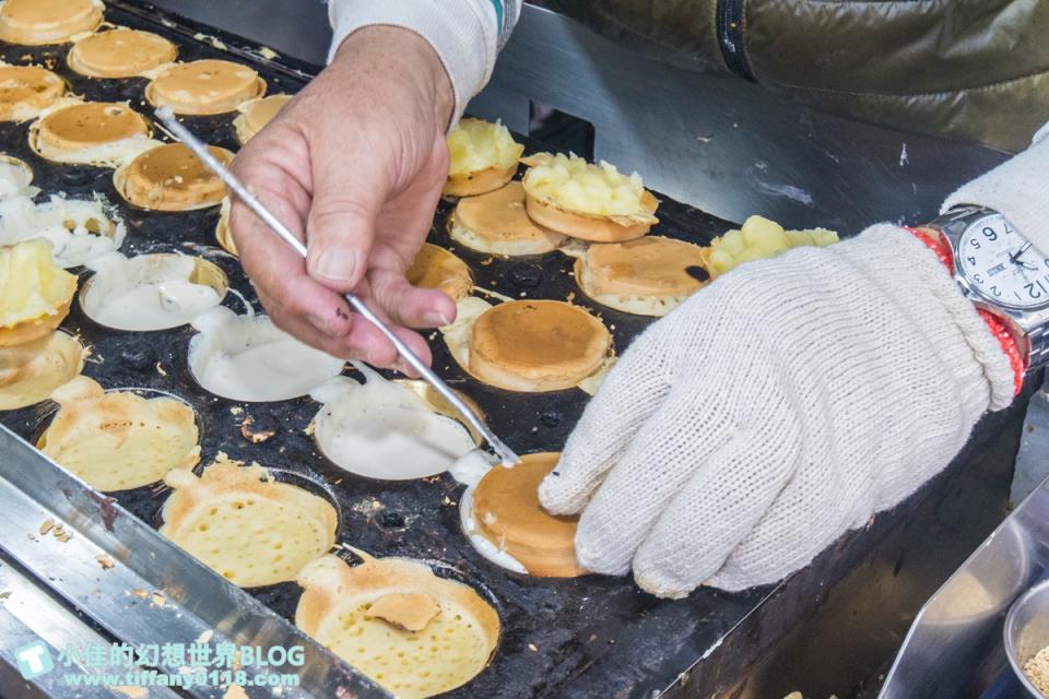 蘆洲湧蓮寺美食～古早味車輪餅