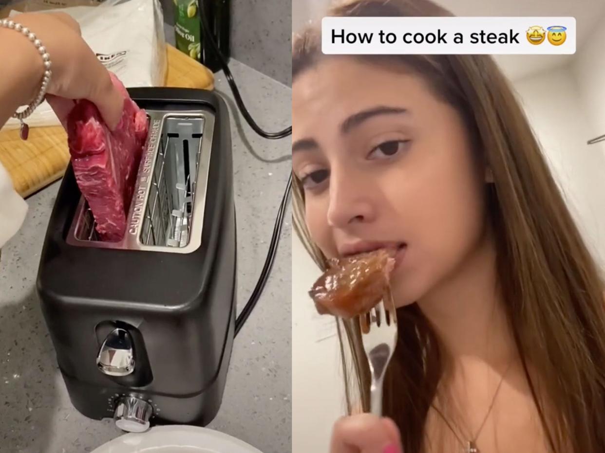 TikTok toaster steak