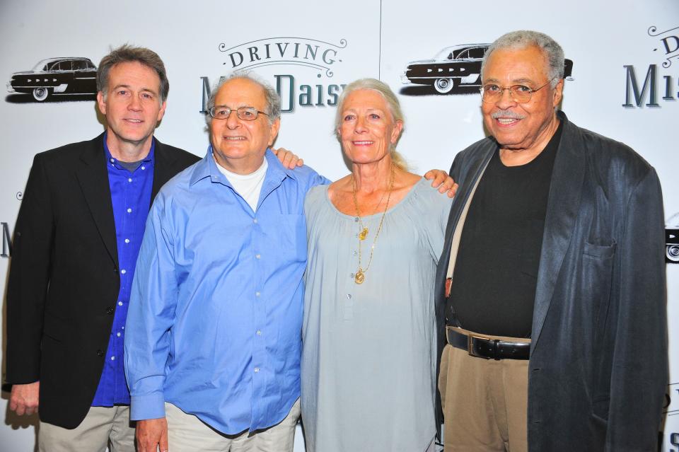 Boyd Gaines, Alfred Uhry, Vanessa Redgrave, James Earl Jones at the 2010 Broadway revival of <em>Driving Miss Daisy</em> (Photo: Gregorio T. Binuya/Everett Collection)