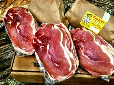 6) Benton's Whole Hickory Smoked Country Ham Deboned & Sliced