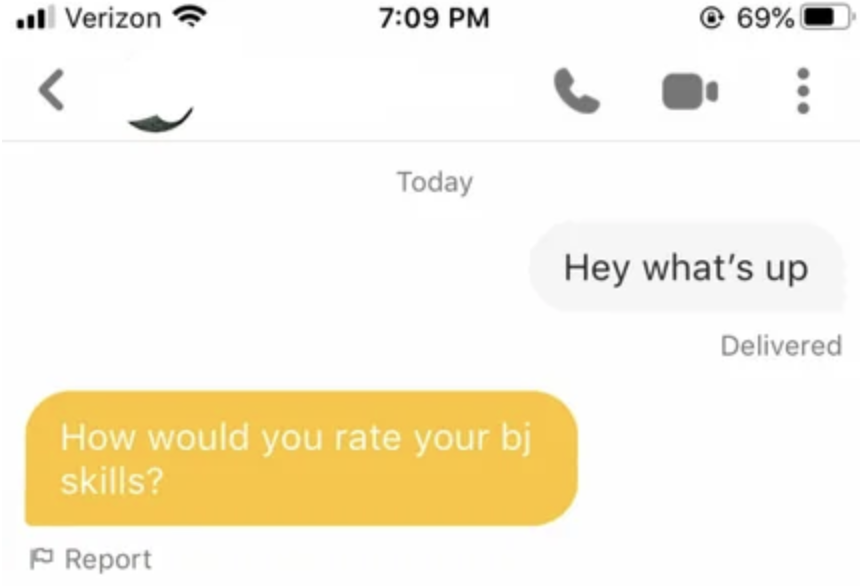 "How would you rate your bj skills?"