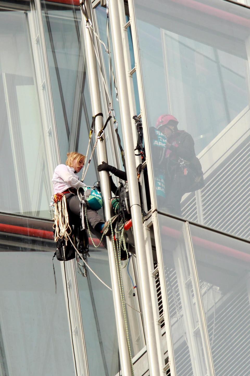 Greenpeace protest at the Shard