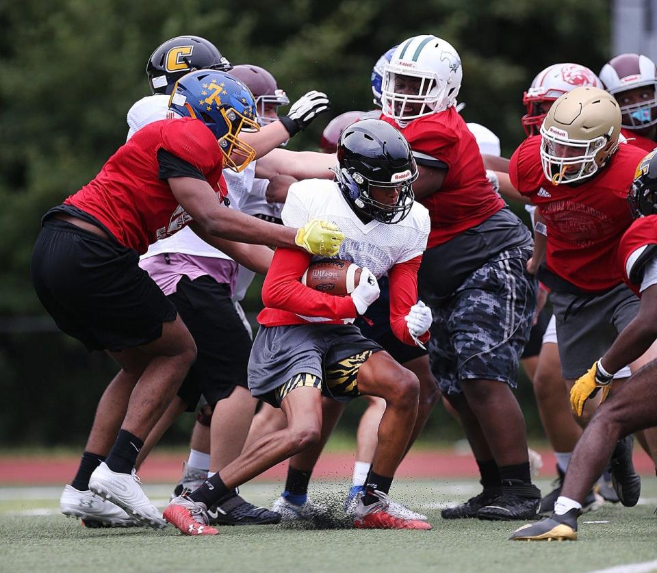 Marisa Rose Bowl action from practice on July 12, 2022