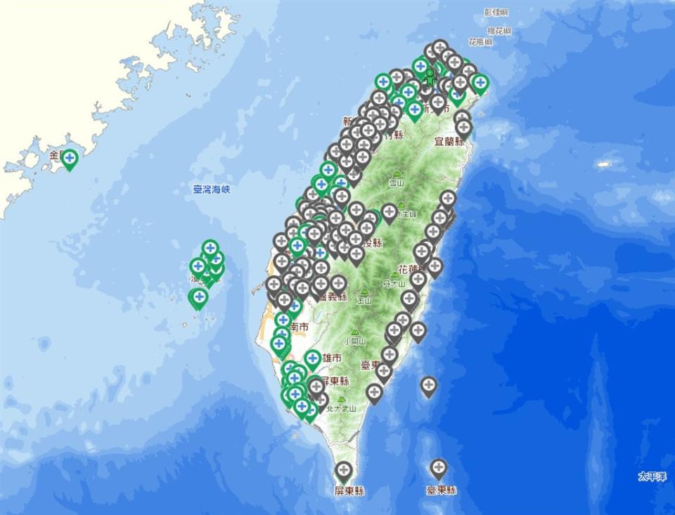 COVID-19疫苗地圖預計將於12月底完全上線，提供查詢疫苗施打資訊。（圖／翻攝自一網通）