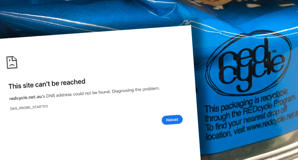 The REDcycle website is no longer online. Source: Yahoo