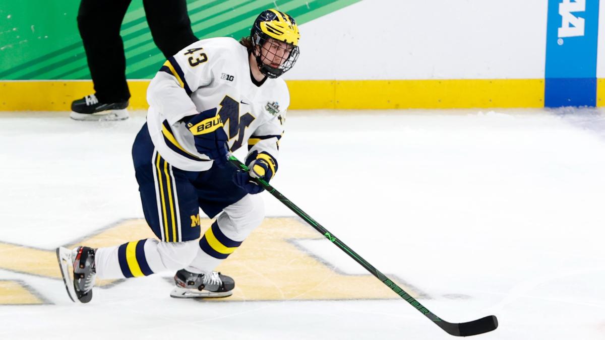 Top pick Jack Hughes skates at New Jersey Devils camp