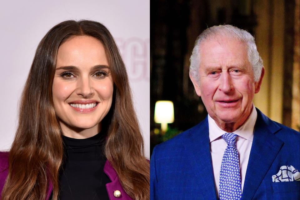 Natalie Portman and King Charles (Getty)