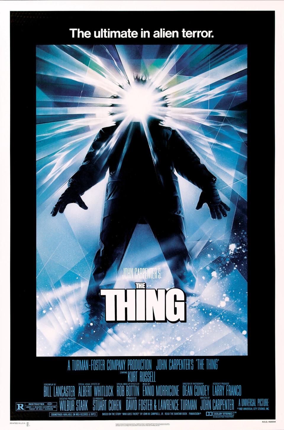 MOVIE POSTER, THE THING, 1982