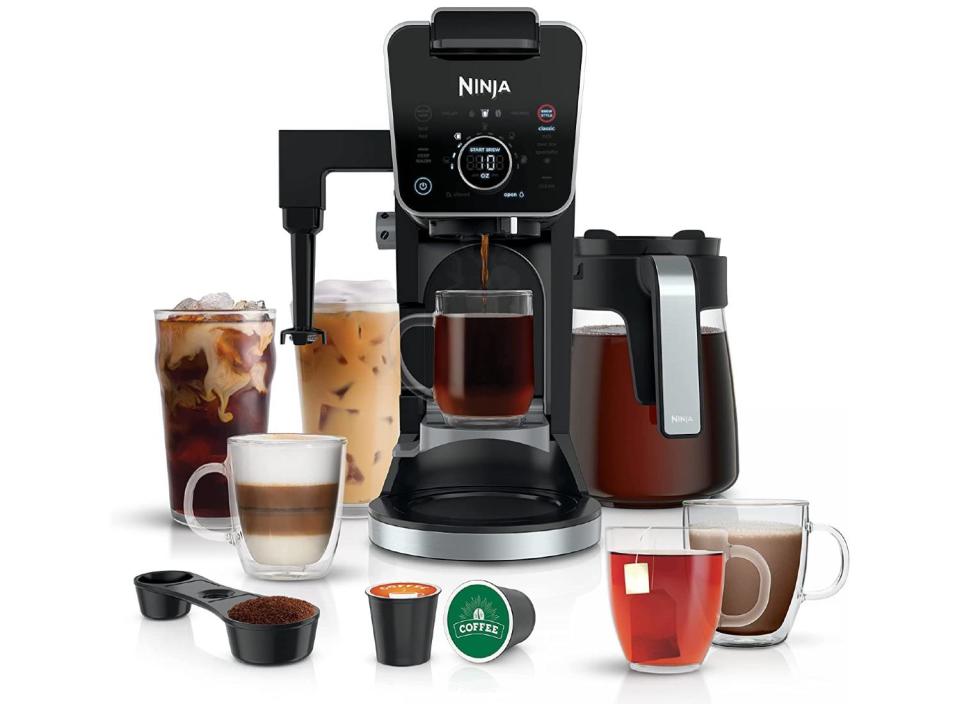 This multipurpose Ninja coffee maker can make coffee, macchiatos, frothed milk and even a hot bowl of oatmeal.