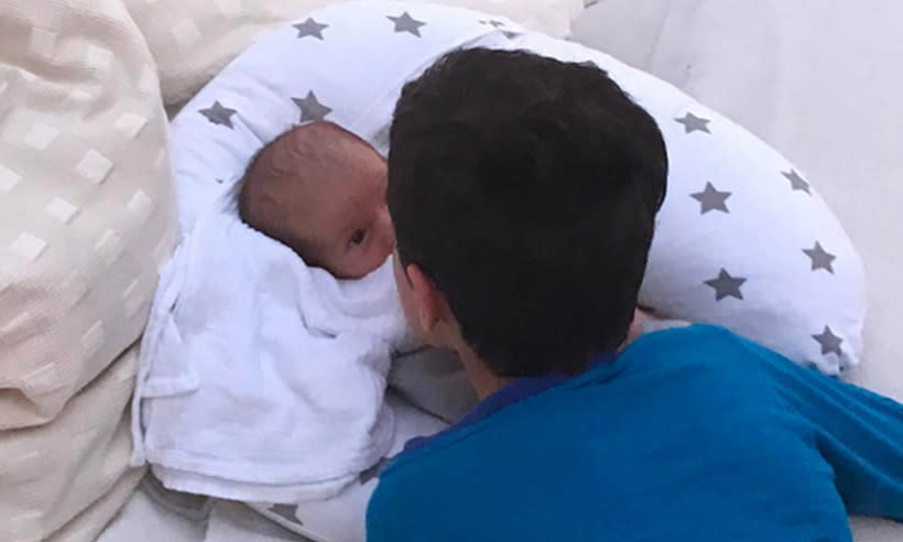 Peter Andre shares first ever snap of his baby son, Theodore