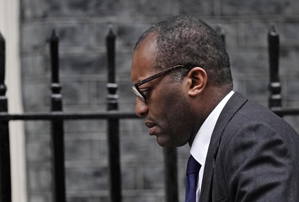 UK chancellor Kwasi Kwarteng. Photo: PA 