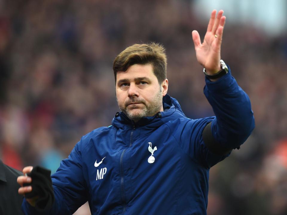 Mauricio Pochettino after Tottenham's win against Stoke: Getty