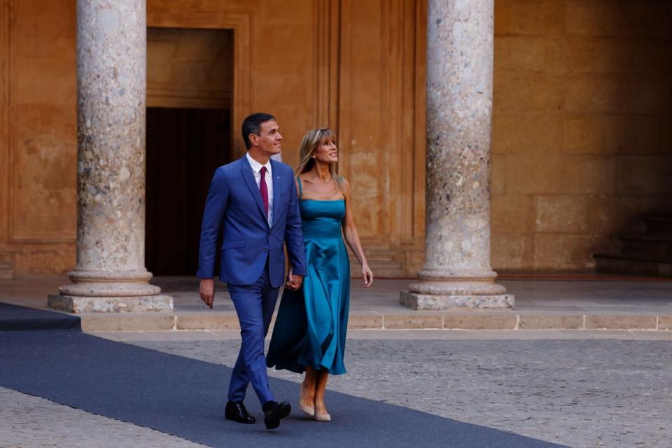 Prime Minister Pedro Sanchez and his wife Begona Gomez (Getty Images)