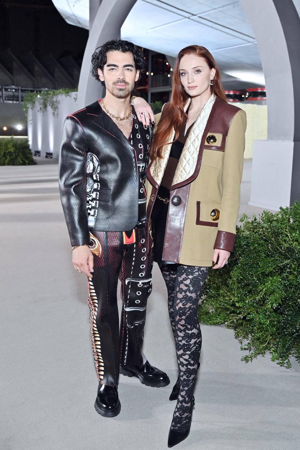Joe Jonas and Sophie Turner attend the Academy Museum Gala in LA on October 15, 2022.