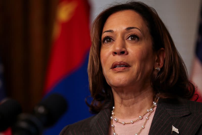 U.S. VP Kamala Harris meets with Mongolia's Prime Minister Oyun-Erdene Luvsannamsrai in Washington