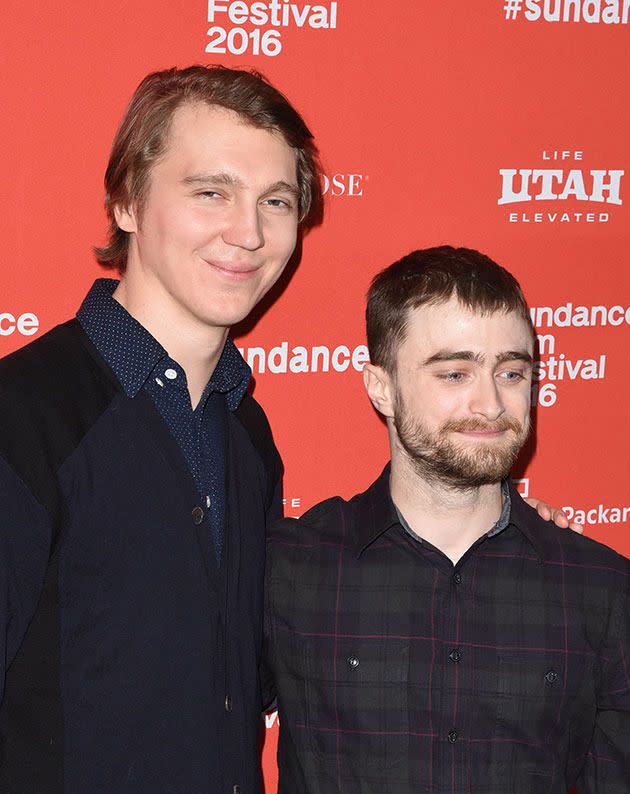 <i>Swiss Army Man</i> stars Paul Dano and Daniel Radcliffe premiered the film at Sundance Film Festival. Photo: Getty Images
