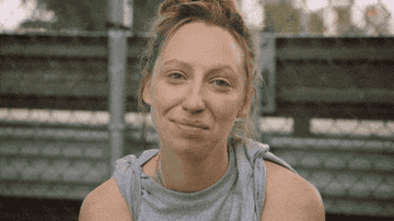 A person smiling with braces