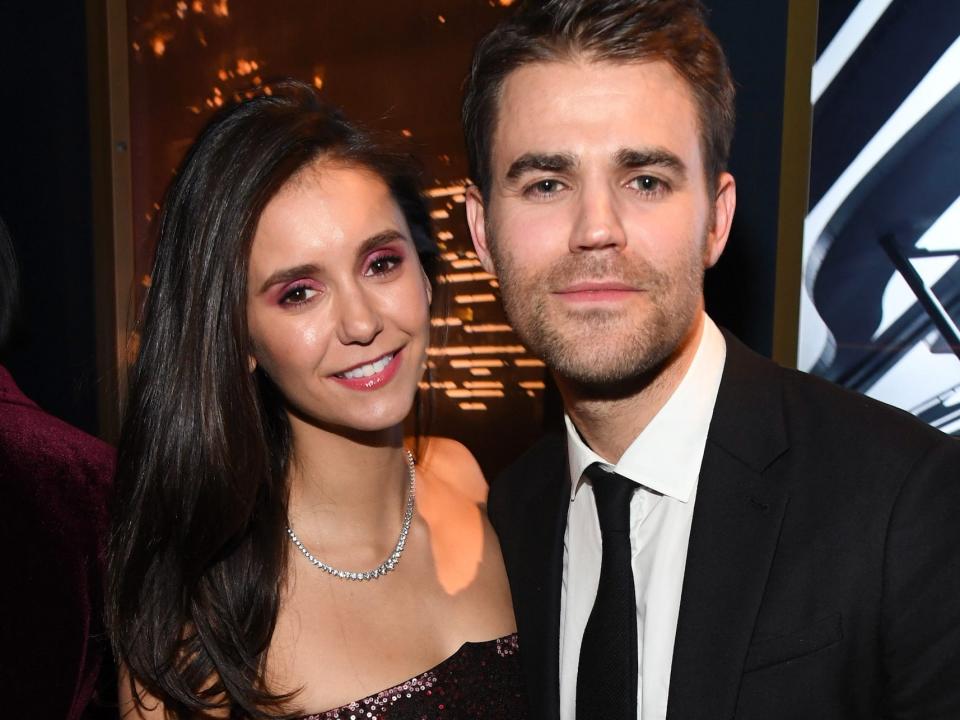 nina dobrev paul wesley golden globes after party january 2020