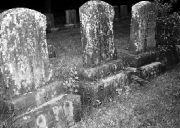 The pioneer cemetery on the property of the Castle House. (Photo: Haunted Castle House via Facebook)