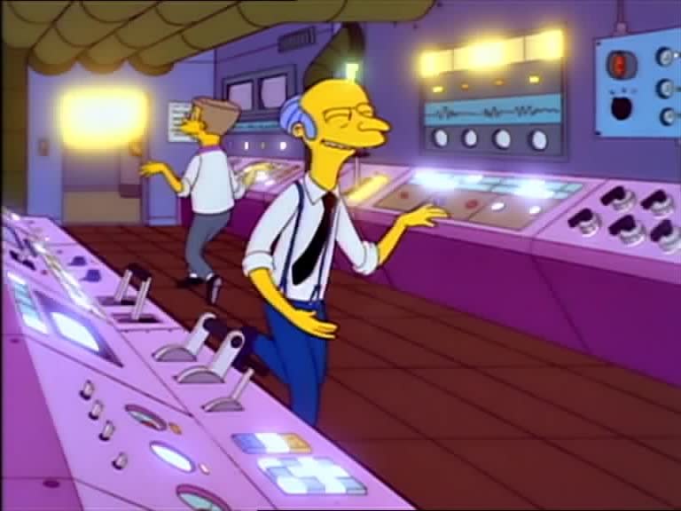 Burns and Smithers enjoy the run of the plant. (FOX)