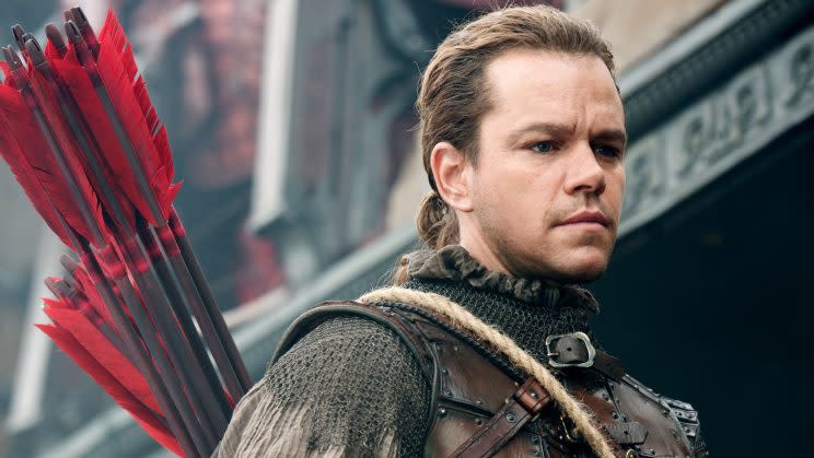 Matt Damon stars in <em>The Great Wall.</em> (Photo: Universal Pictures/Courtesy Everett Collection)