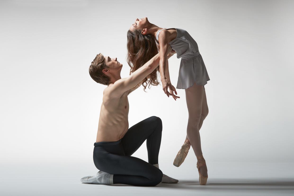 Cameron Catazaro and Ashley Knox In Jerome Robbins' "The Afternoon of a Faun."
