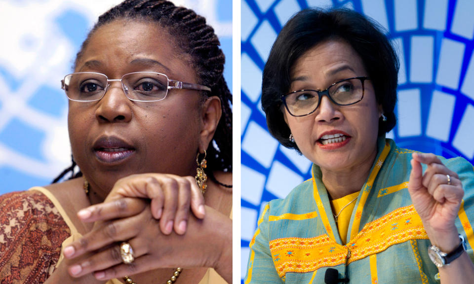 Dr. Awa Marie Coll-Seck, left, and Sri Mulyani Indrawati (Photo: AP Images/Shutterstock)