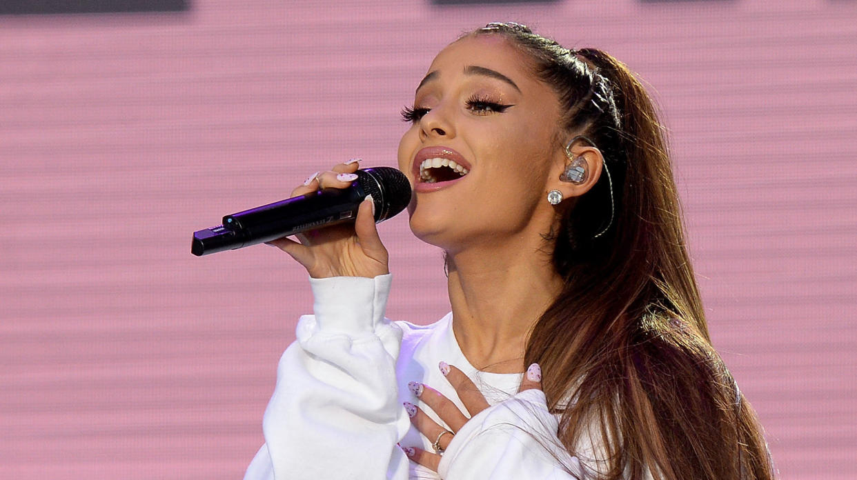 Ariana Grande at the One Love Manchester benefit concert earlier this year (Photo: Getty Images).