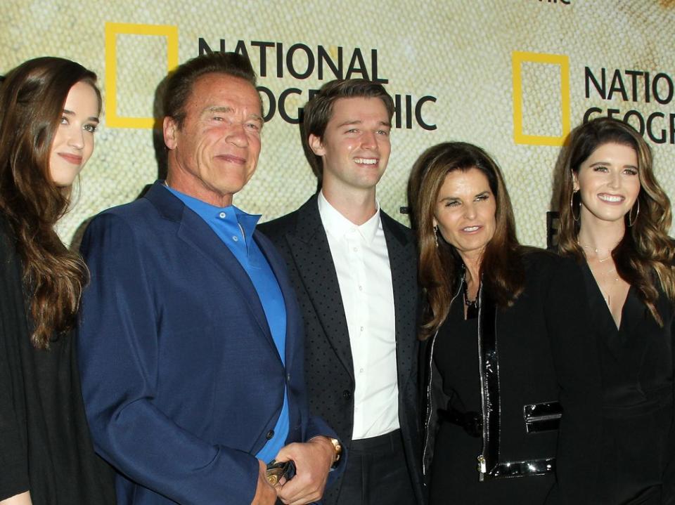 Die Schwarzenegger-Familie bei einem Auftritt auf dem roten Teppich (Bild: AdMedia/ImageCollect)