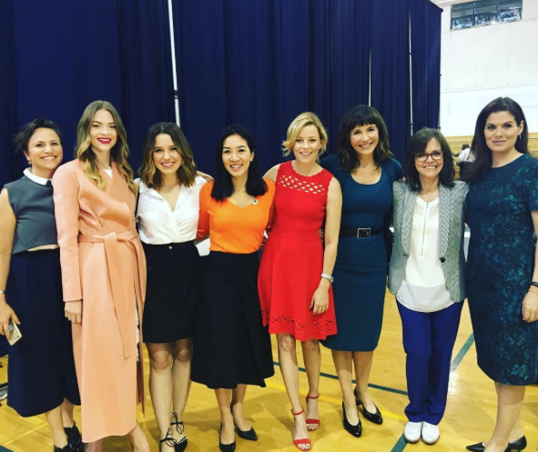 Jaime King, Sophia Bush, Michelle Kwan, Elizabeth Banks, Mary Steenburgen, Sally Field, and Debra Messing