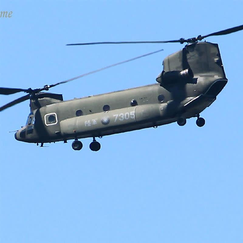 CH-47契努克運輸直升機。（圖／慶籌會提供）