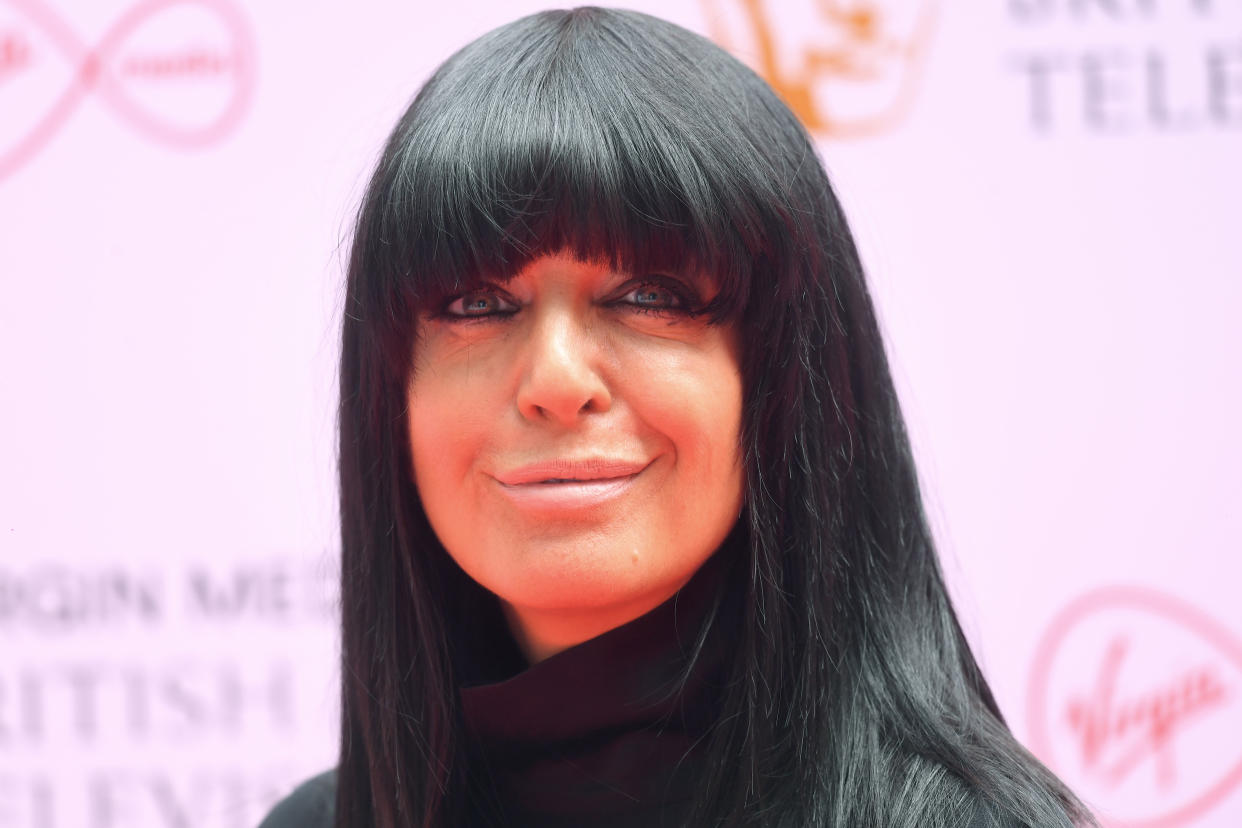 Claudia Winkleman has the most famous fringe on TV. (Getty Images)