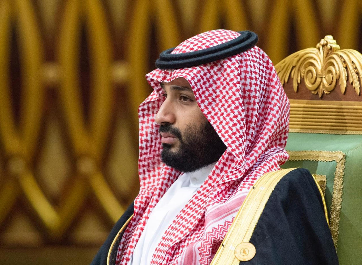 Saudi Arabia's Crown Prince Mohammed bin Salman attends the Gulf Cooperation Council's (GCC) 40th Summit in Riyadh, Saudi Arabia December 10, 2019. Bandar Algaloud/Courtesy of Saudi Royal Court/Handout via REUTERS   ATTENTION EDITORS - THIS PICTURE WAS PROVIDED BY A THIRD PARTY